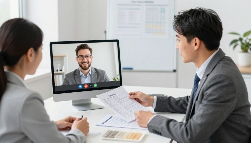 Business professionals communicating with Mung Bean Vermicelli (Longkou Vermicelli) supplier