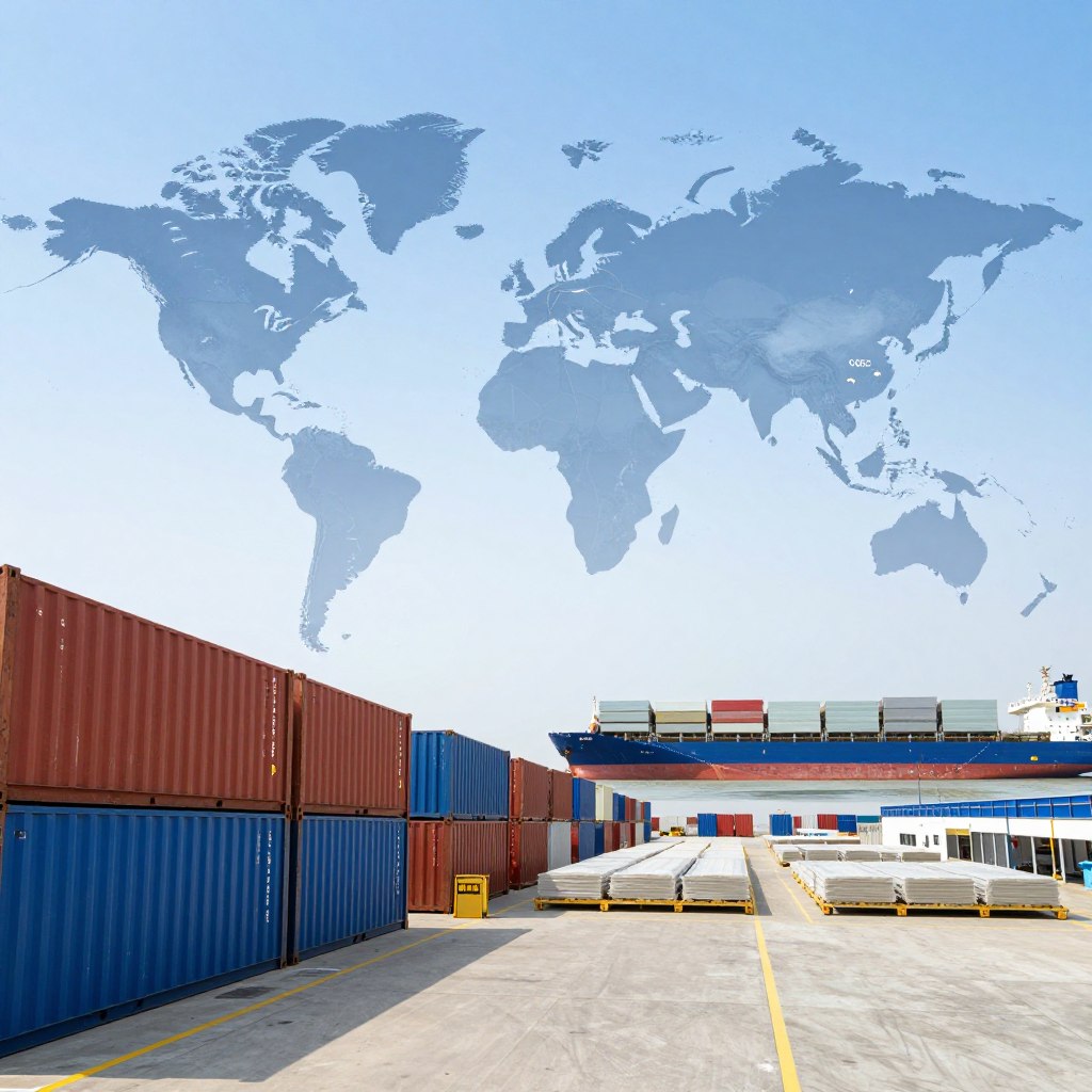 Global logistics network for Longkou mung bean vermicelli distribution