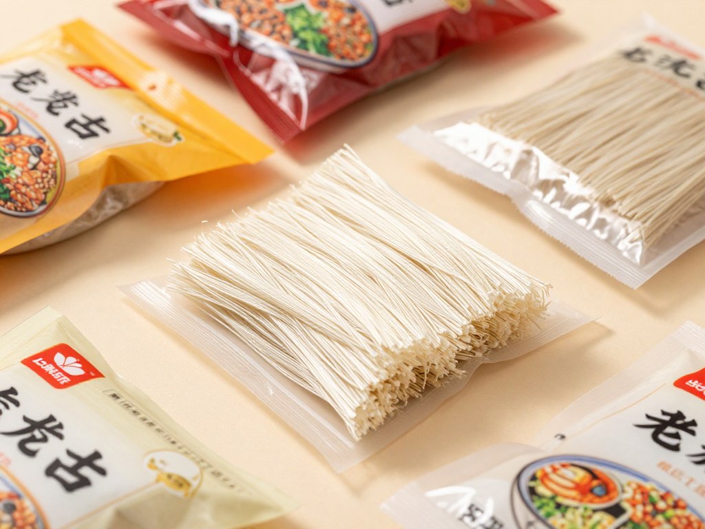 Packaging of authentic Mung Bean Vermicelli (Longkou Vermicelli) showing quality indicators