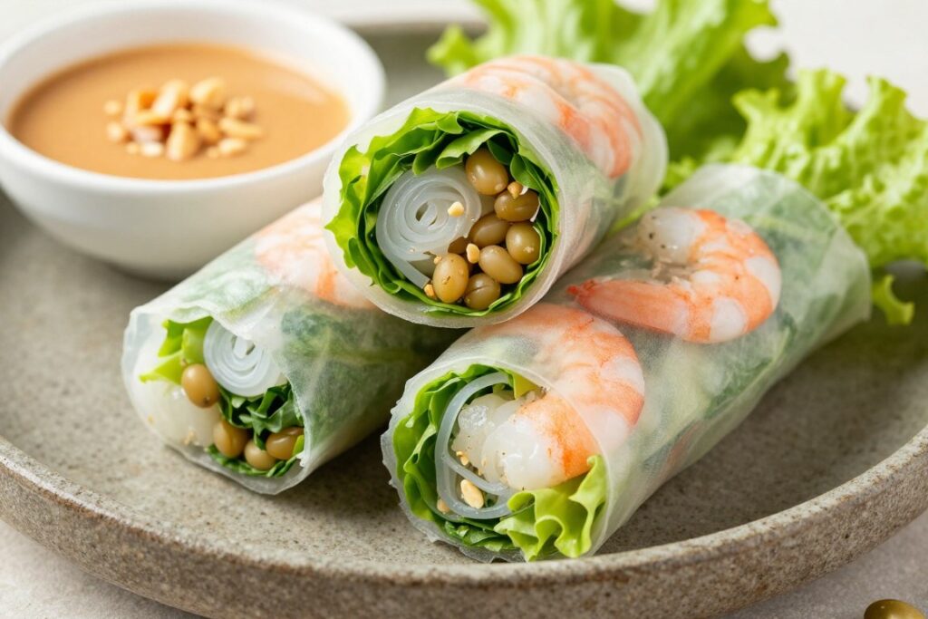 Vietnamese spring rolls with Mung Bean Vermicelli (Longkou Vermicelli)
