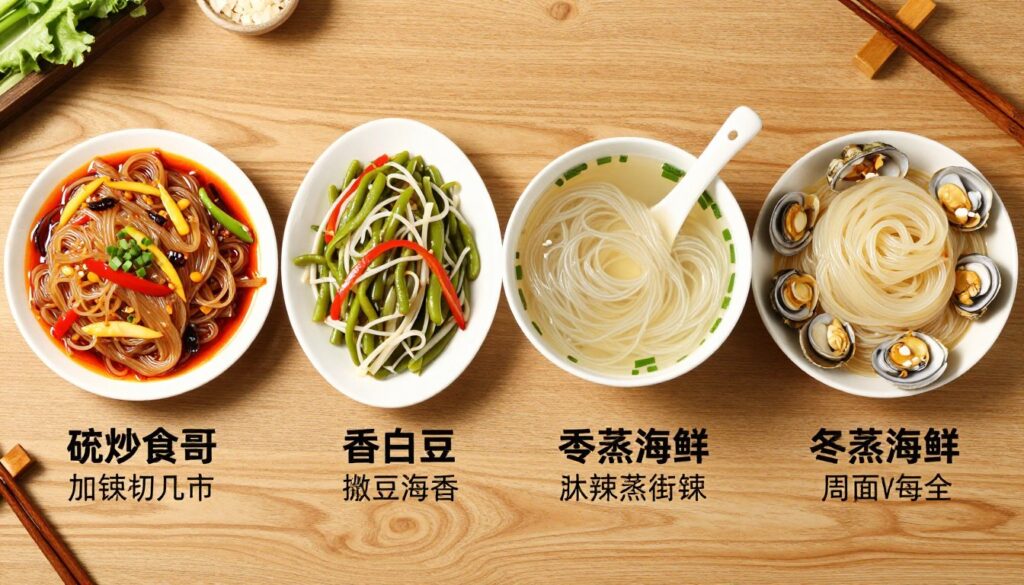 不同菜品适合的粉丝类型对比展示