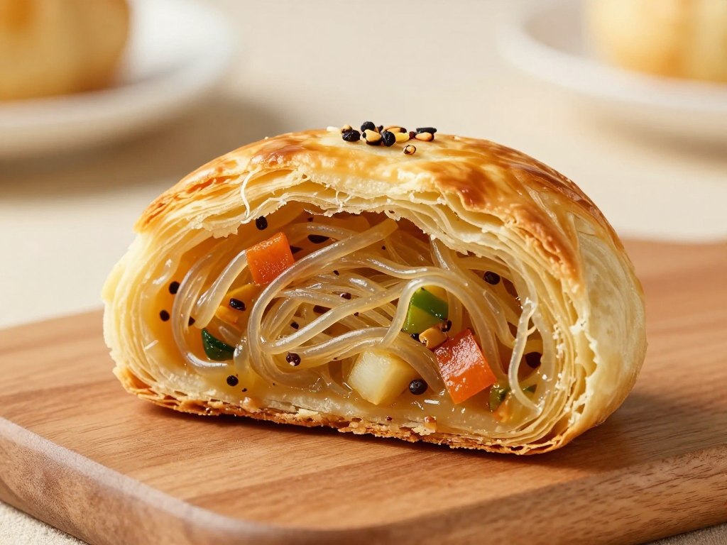 粉丝馅料点心展示