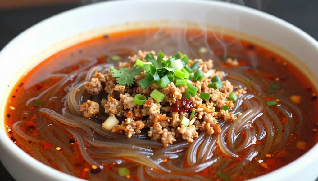 麻辣粉丝汤特写