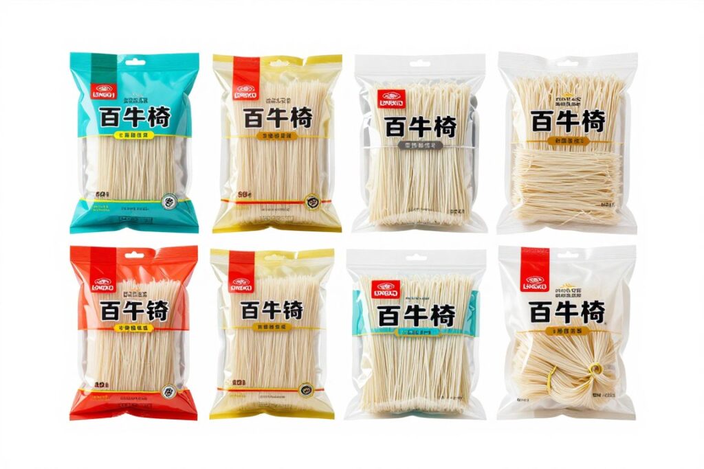 Various packaging options of Longkou vermicelli for wholesale distribution