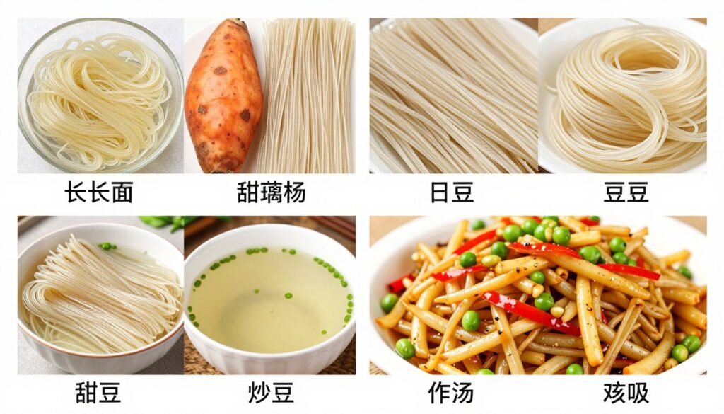 四种粉丝的综合对比展示