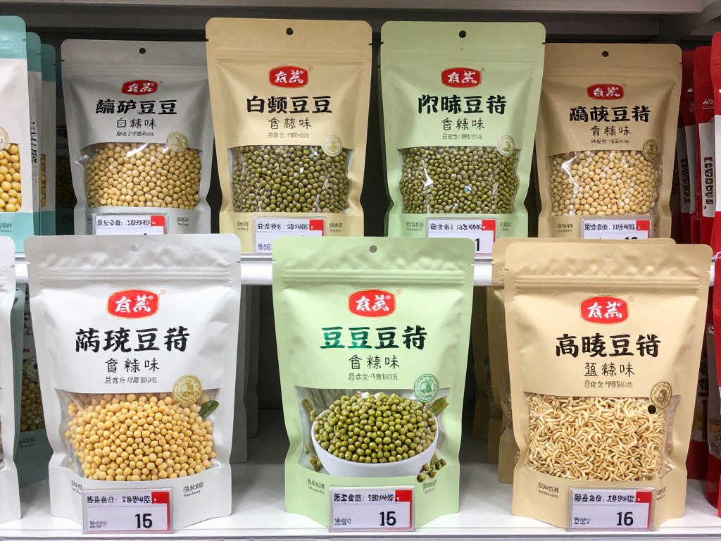 市场上常见的绿豆粉丝和豌豆粉丝品牌展示