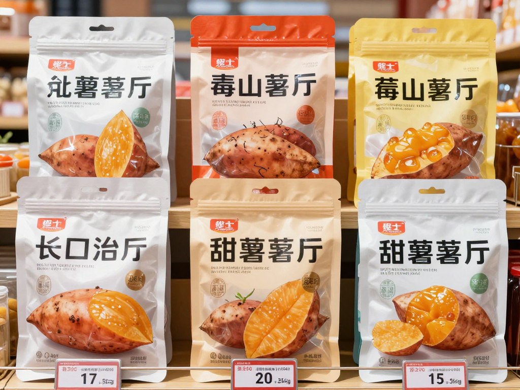 市场上常见的龙口粉丝和红薯粉丝品牌展示