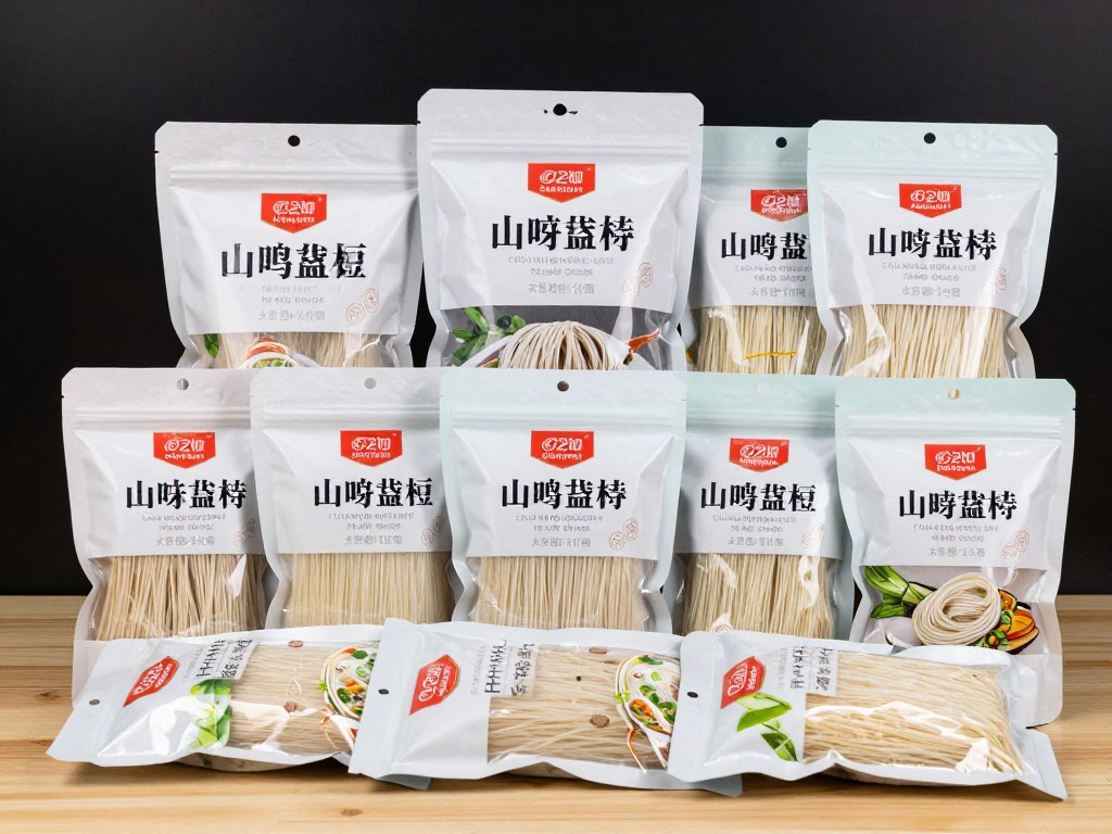 龙口粉丝样品展示 - 精美包装的产品样品